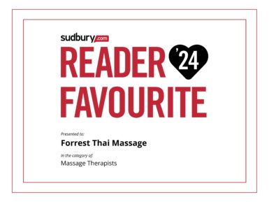 Sudbury's Reader Favourite 2024 - Forrest Thai Massage