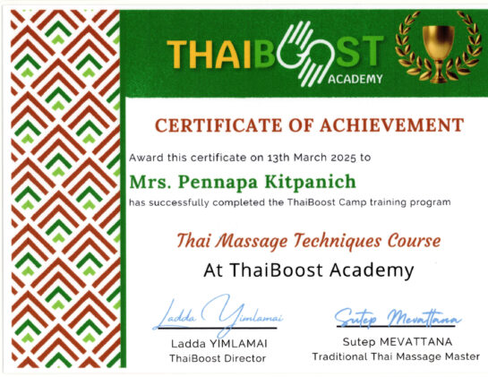 Thai Massage Techniques by ThaiBoost